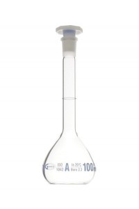 Mērkolba ar plastmasas korki, A klase (Glassco)