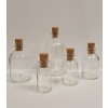 Pudele, no caurspīdīga soda-lime stikla (ar korki)